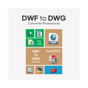DWF to DWG Converter Pro 상업용/ 영구(ESD) AutoDWG